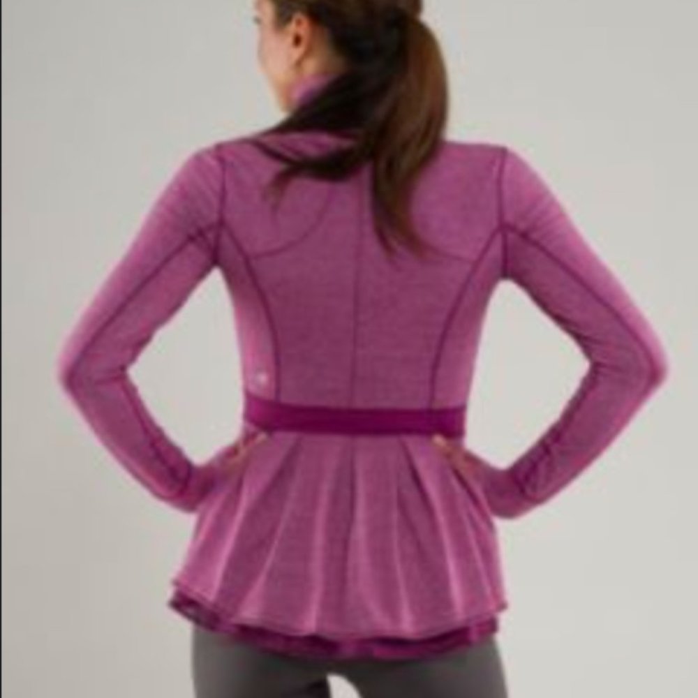 Rare Lululemon riding jacket heathered dewberry